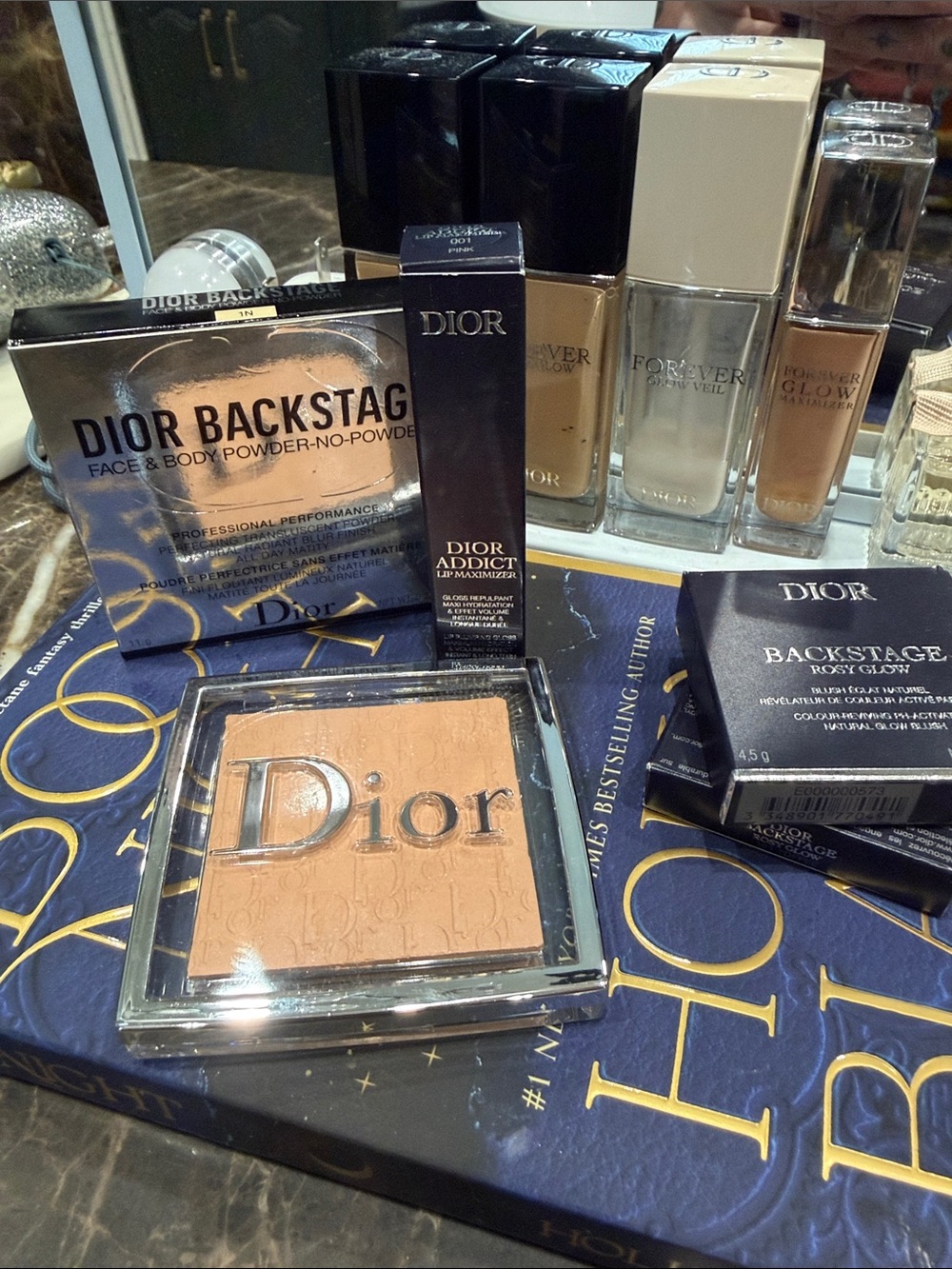 Dior Neutral Face & Glow Makeup Set — Beige and Gold Accents